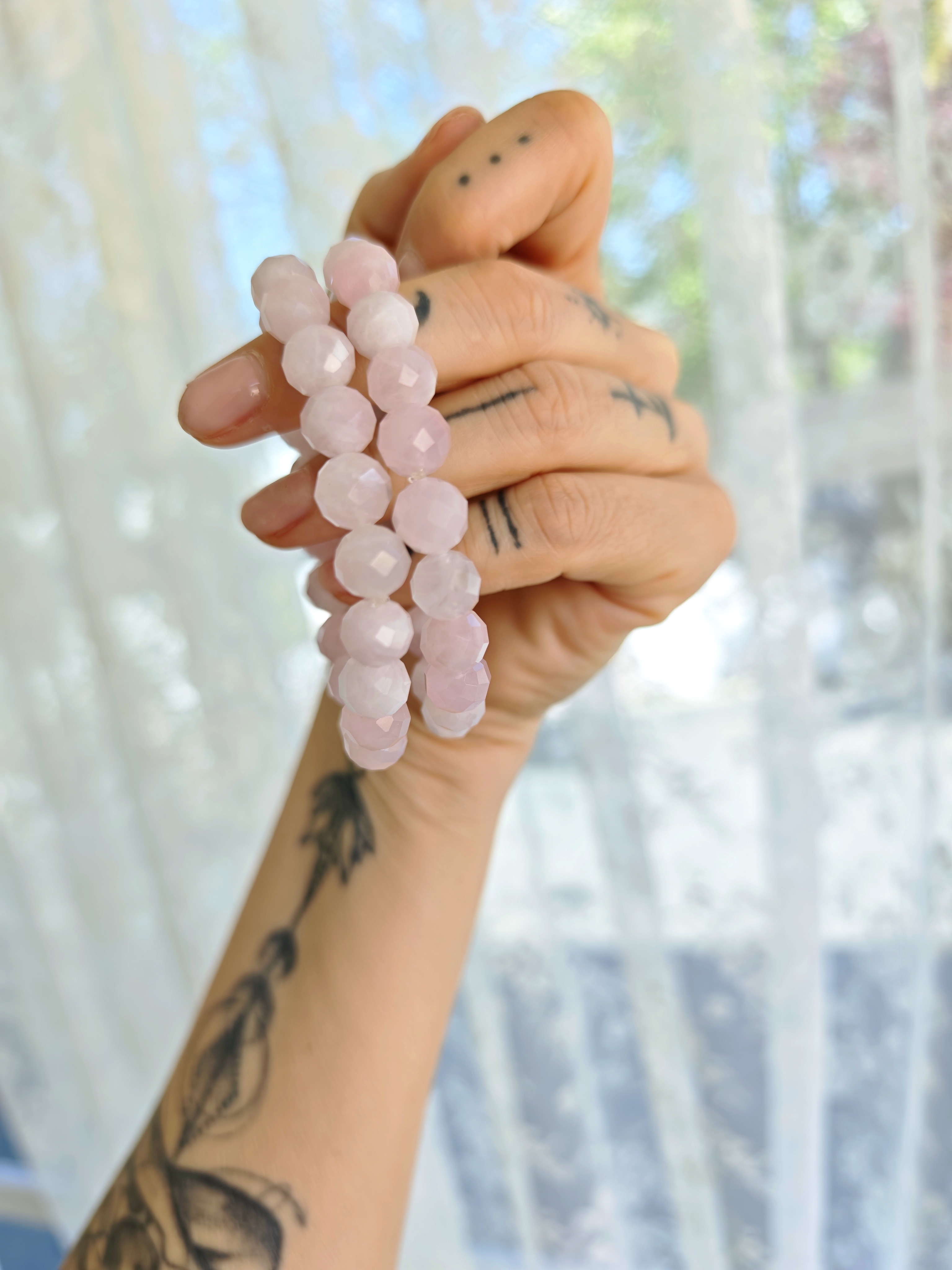 Madagaskar Pembe Kuvars Bileklik