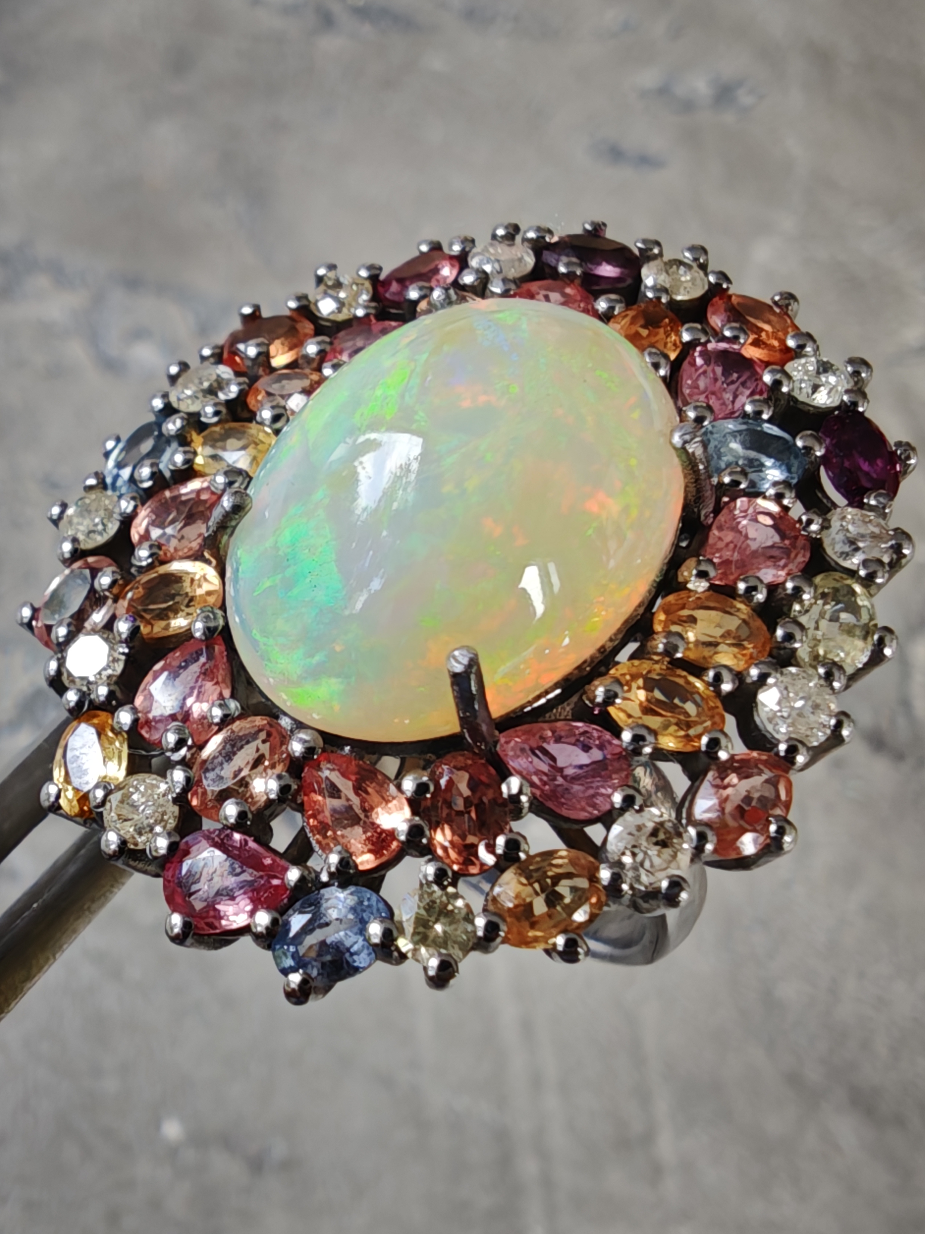 Opal Turmalin Yüzük