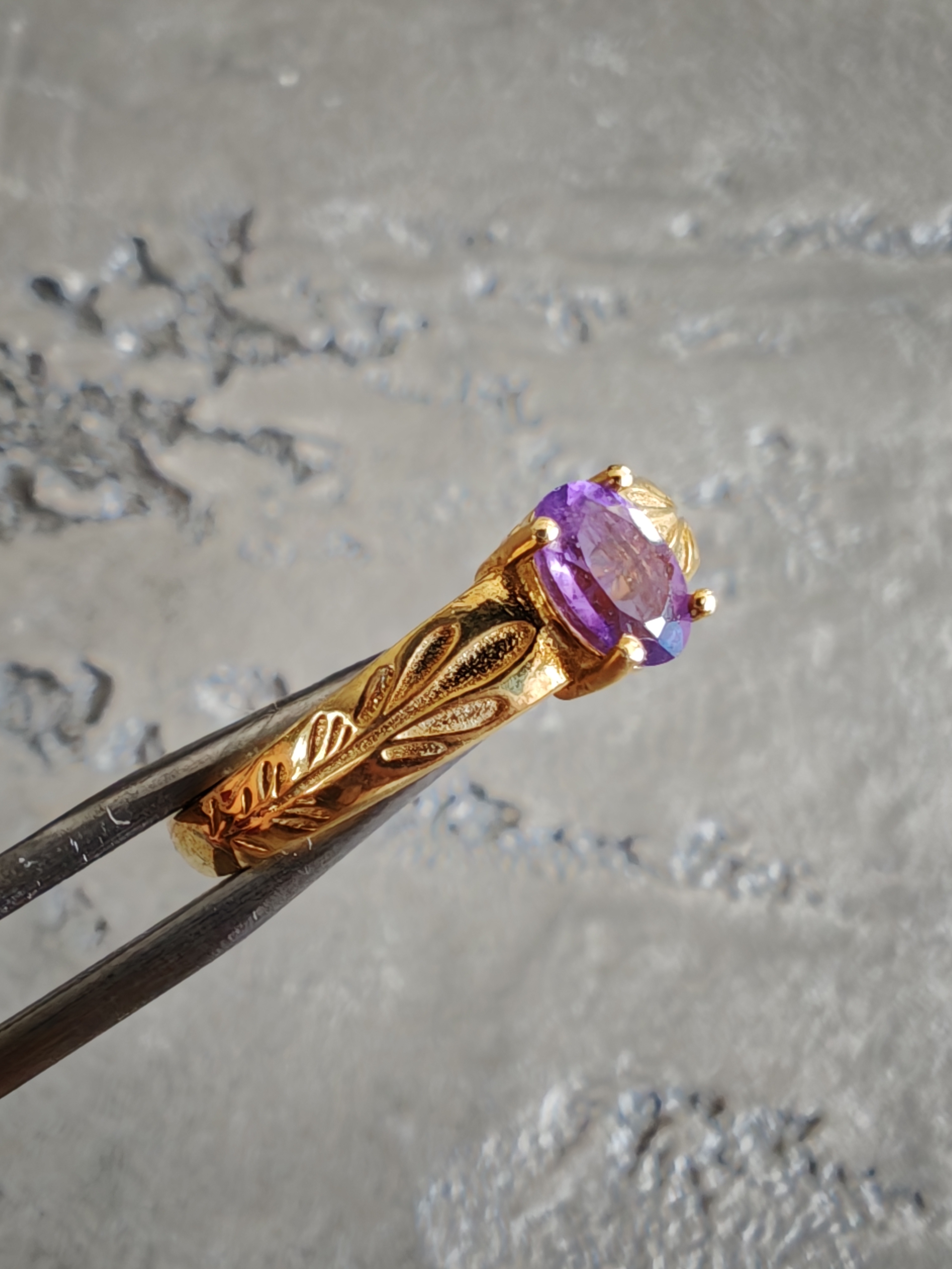 Ametist Gümüş Yüzük