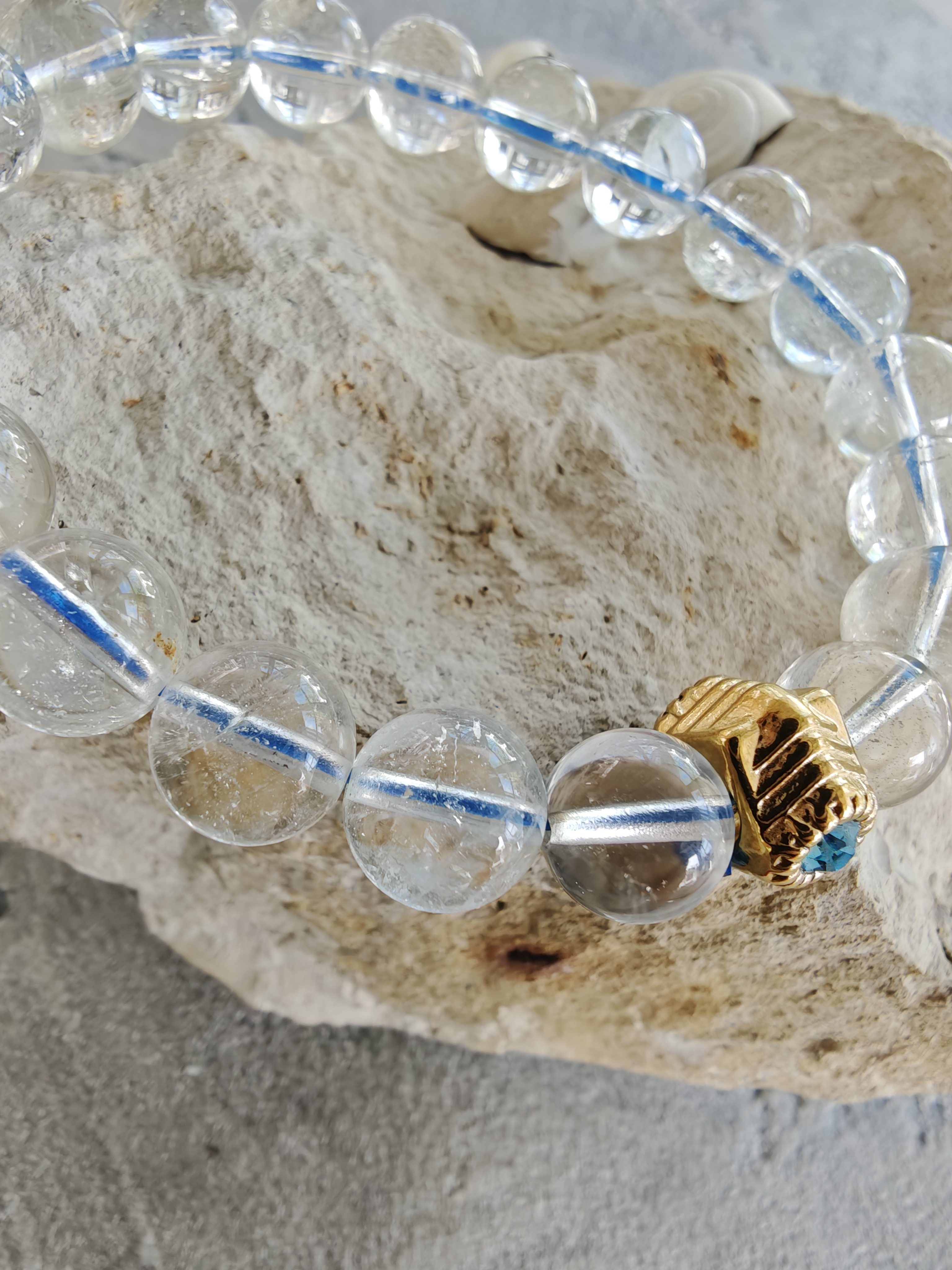 Beyaz Topaz bileklik