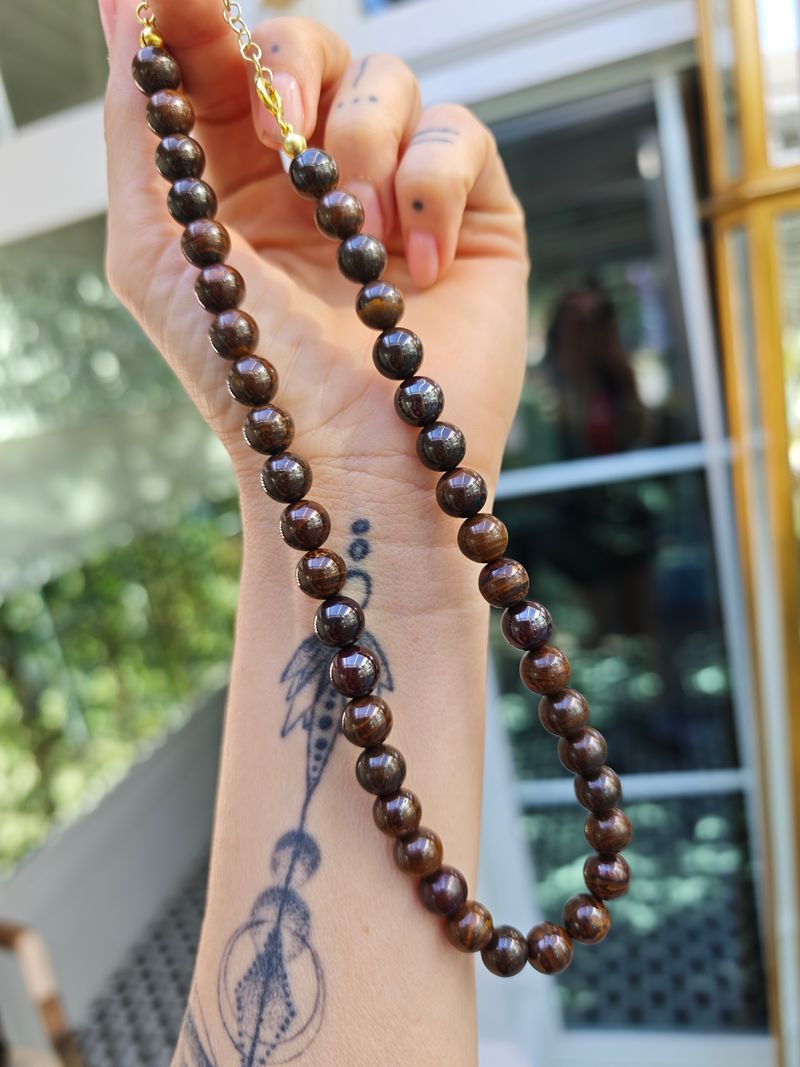 Brezilya Bronzite Kolye