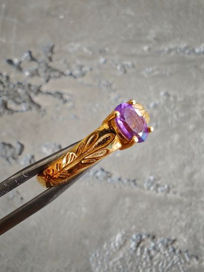 Ametist Gümüş Yüzük