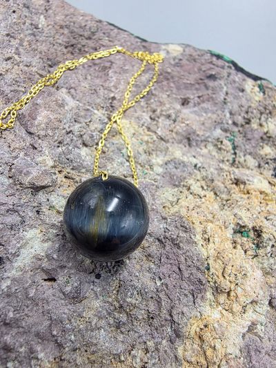 Lacivert Kaplangözü Kolye