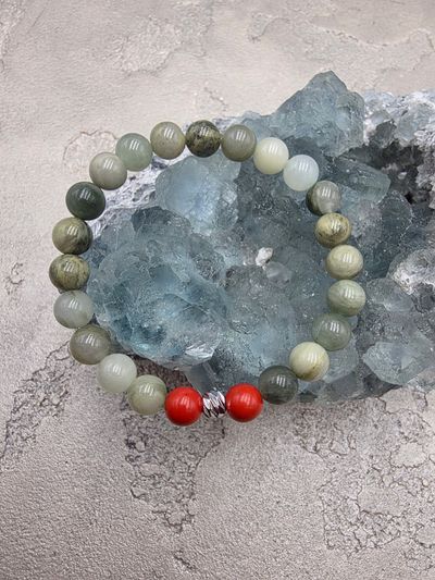 YEŞİL KUVARS-CİNNEBAR-KALP ŞİFASI