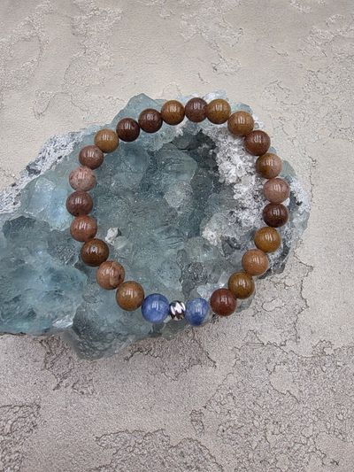 KIRMIZI AVENTURİN-KYANİT BİLEKLİK