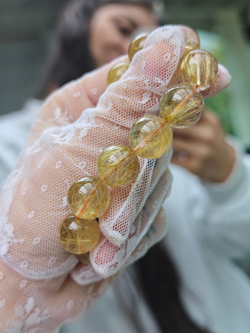 Gold Rutil Bileklik