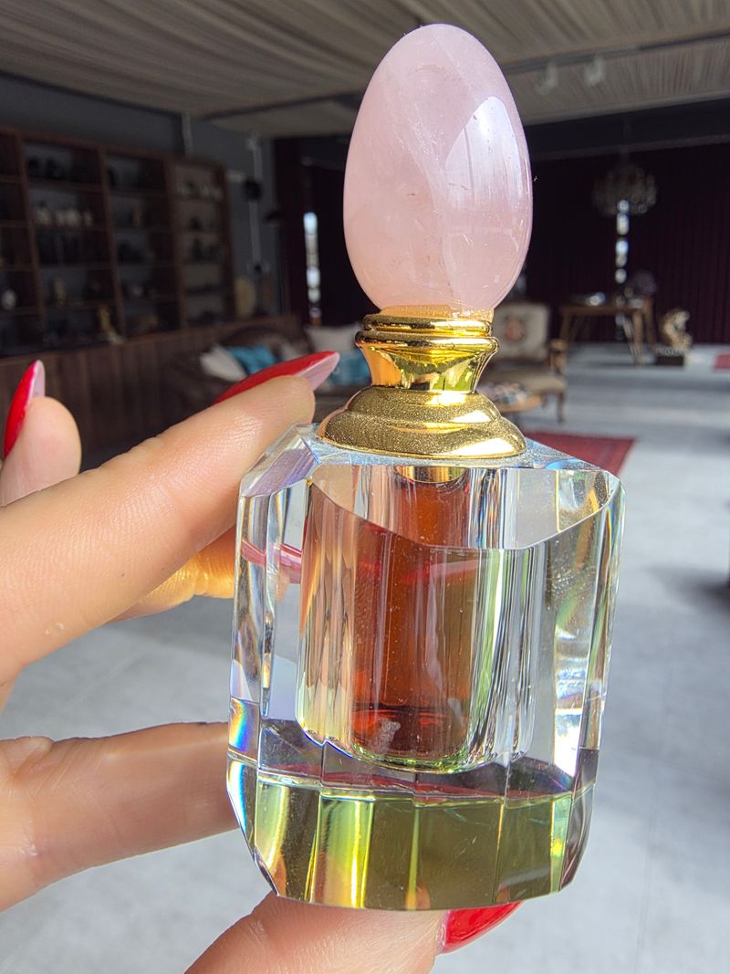 Sahra Kokusu-Pembe Kuvars Şişe