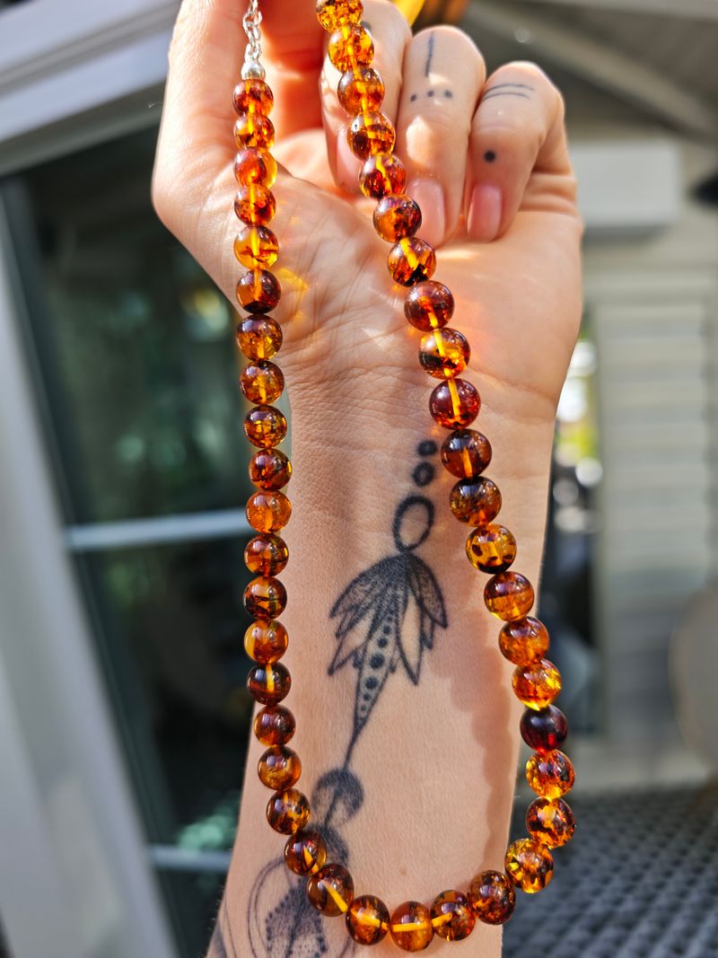 Ukrayna Kehribar Kolye