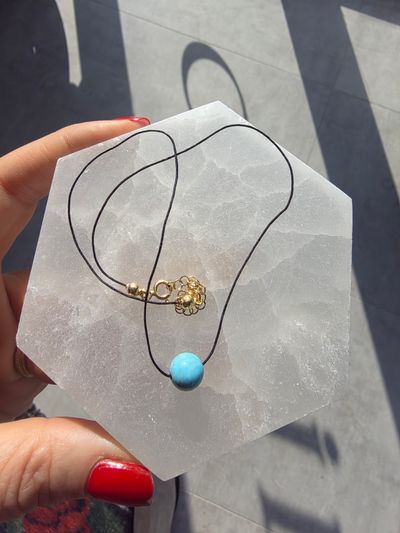 İran Turkuazı Küre Kolye