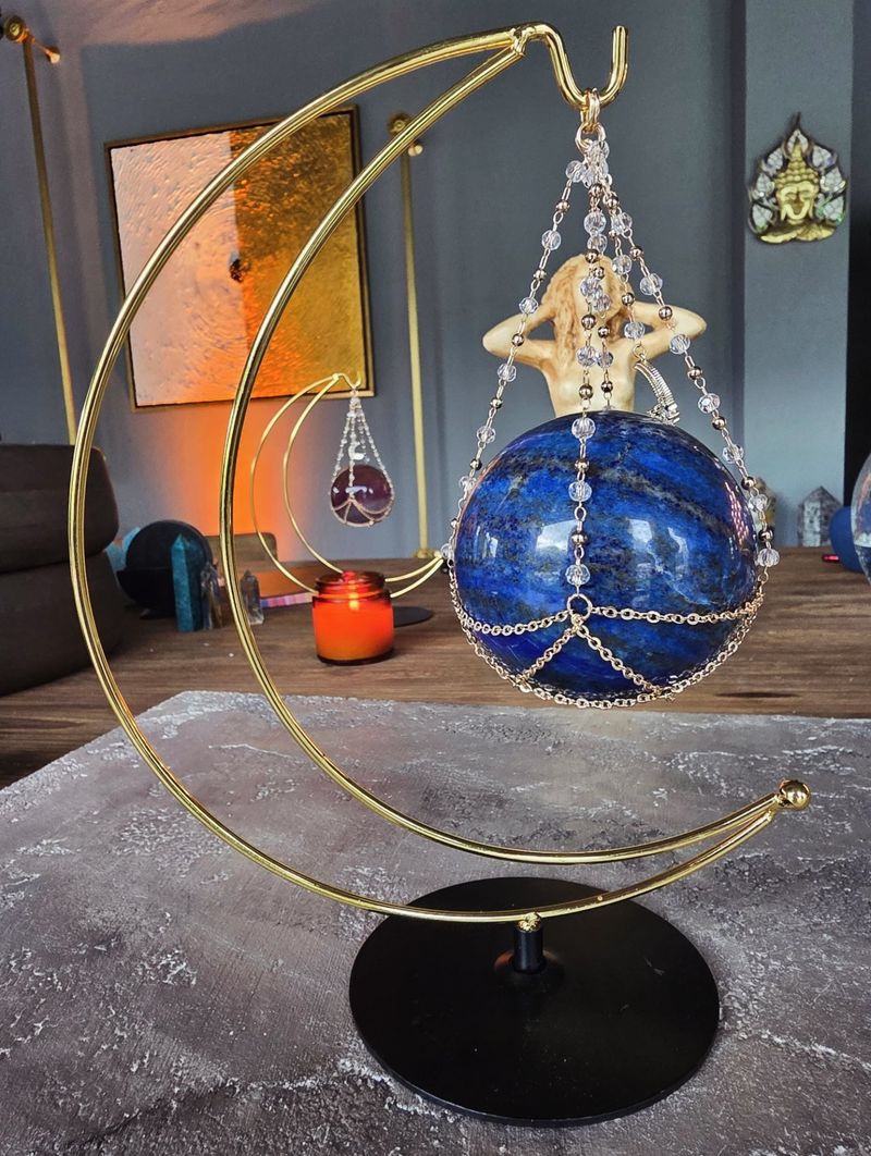 LAPİS LAZULİ KÜRE-ÖZEL STANDLI
