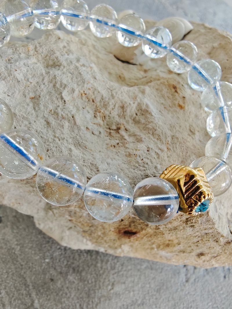 Beyaz Topaz bileklik