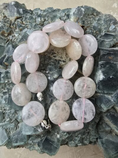 PEMBE MORGANITE KOLYE