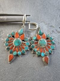 ÇÖL SABA KÜPE-Mercan-Turkuaz-