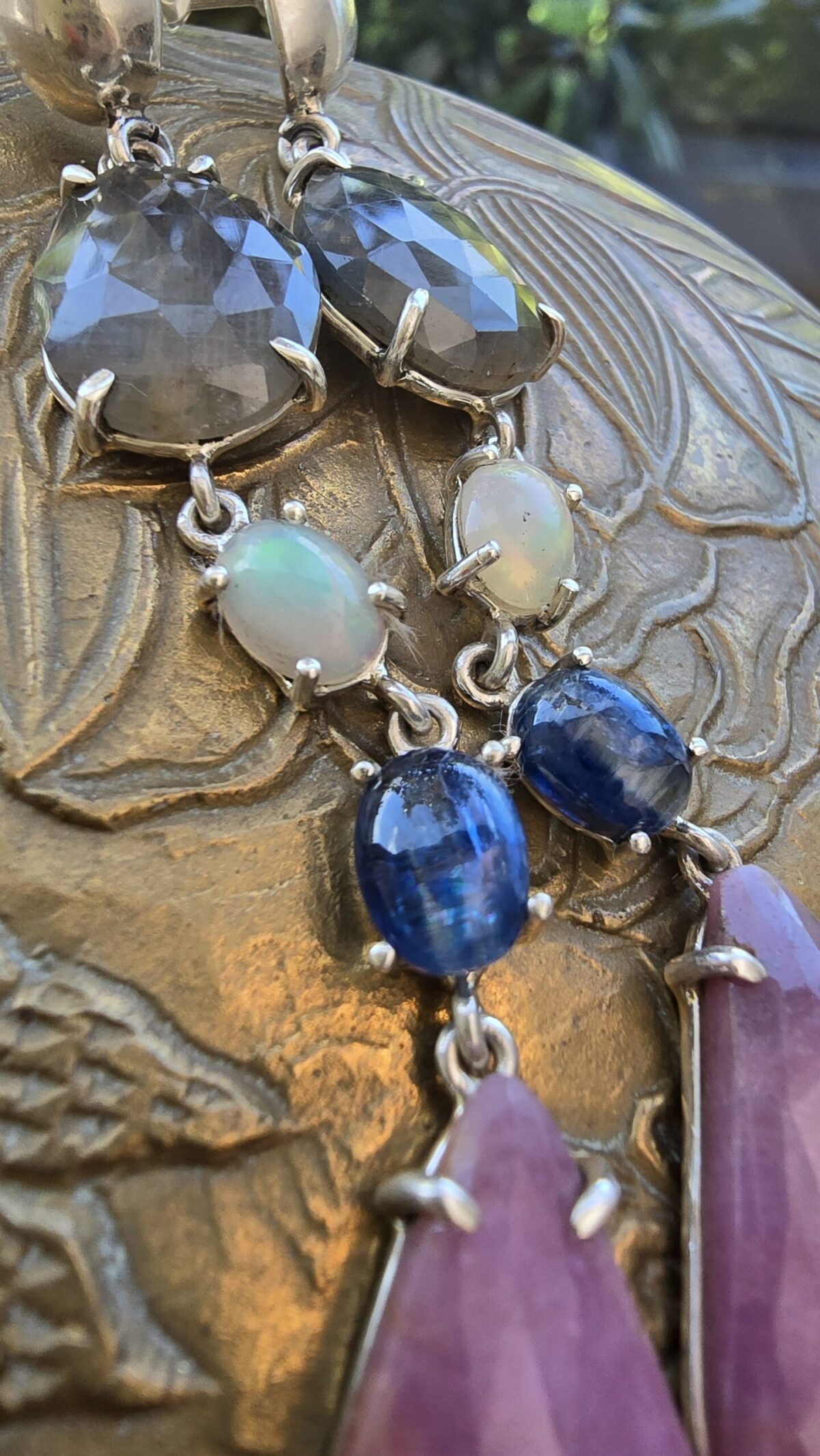 TANRIÇA SERİSİ SAFİR KÜPE - Görsel 5