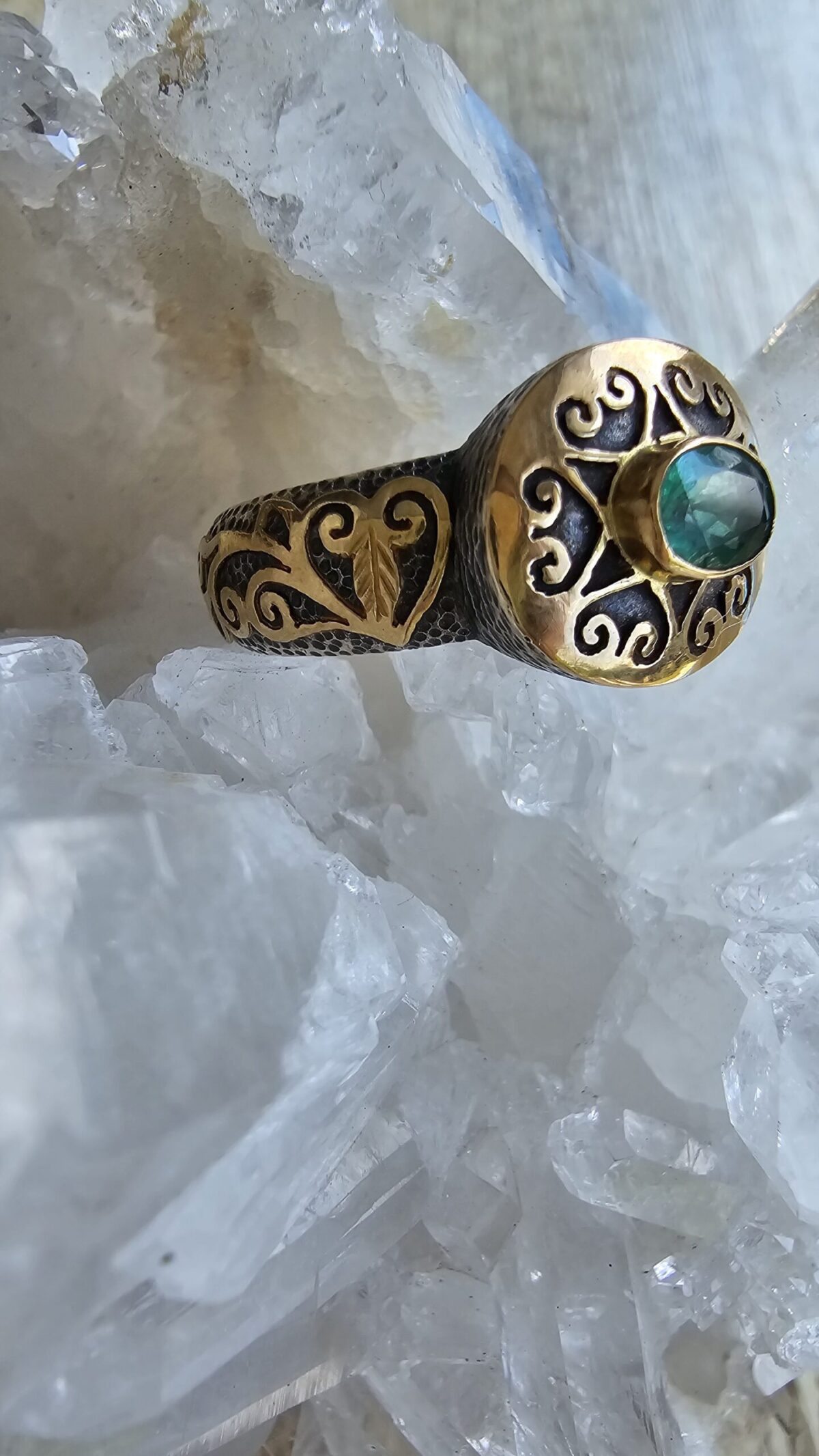 ZÜMRÜT ALTIN YÜZÜK - Görsel 3