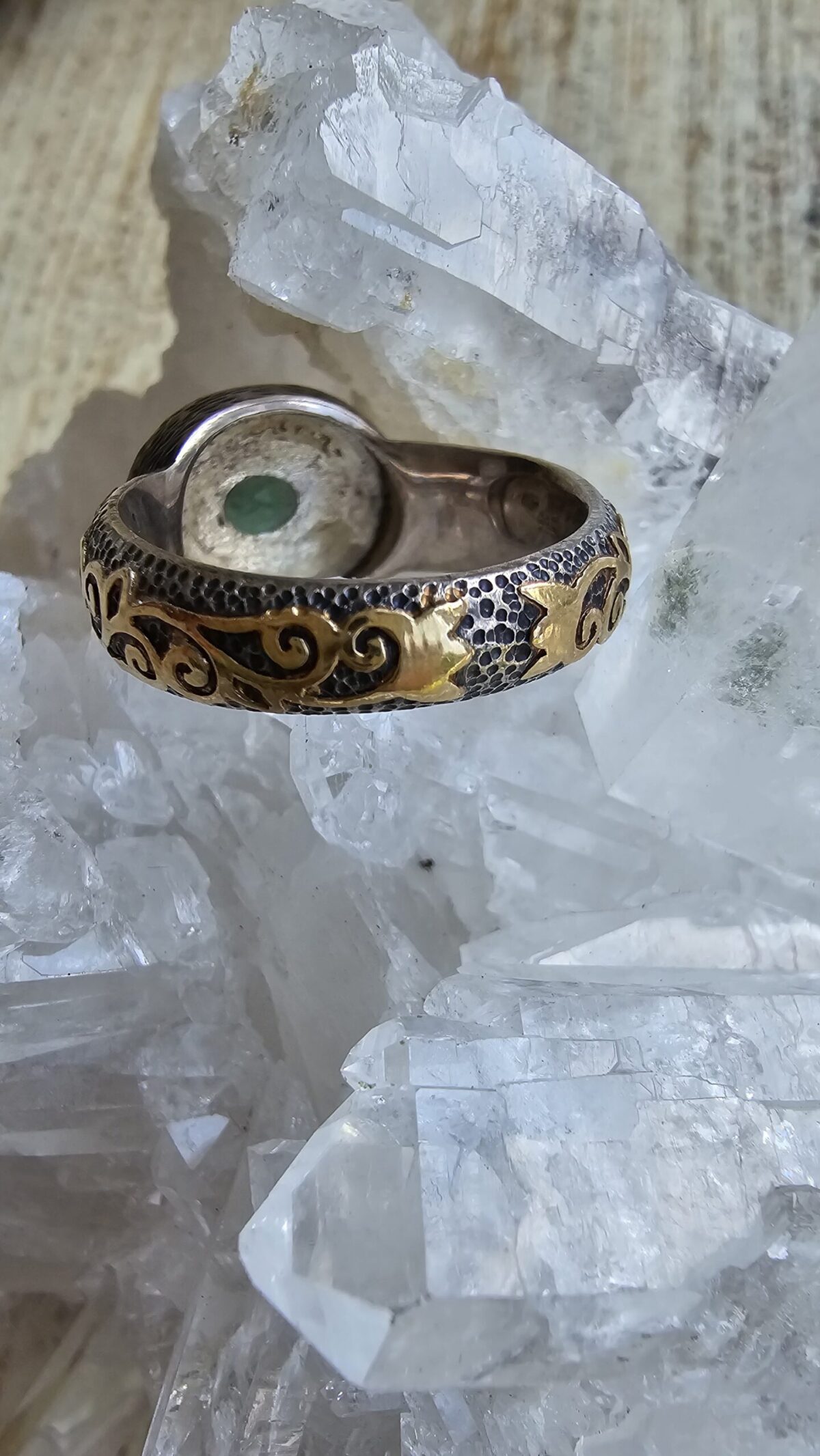 ZÜMRÜT ALTIN YÜZÜK - Görsel 4