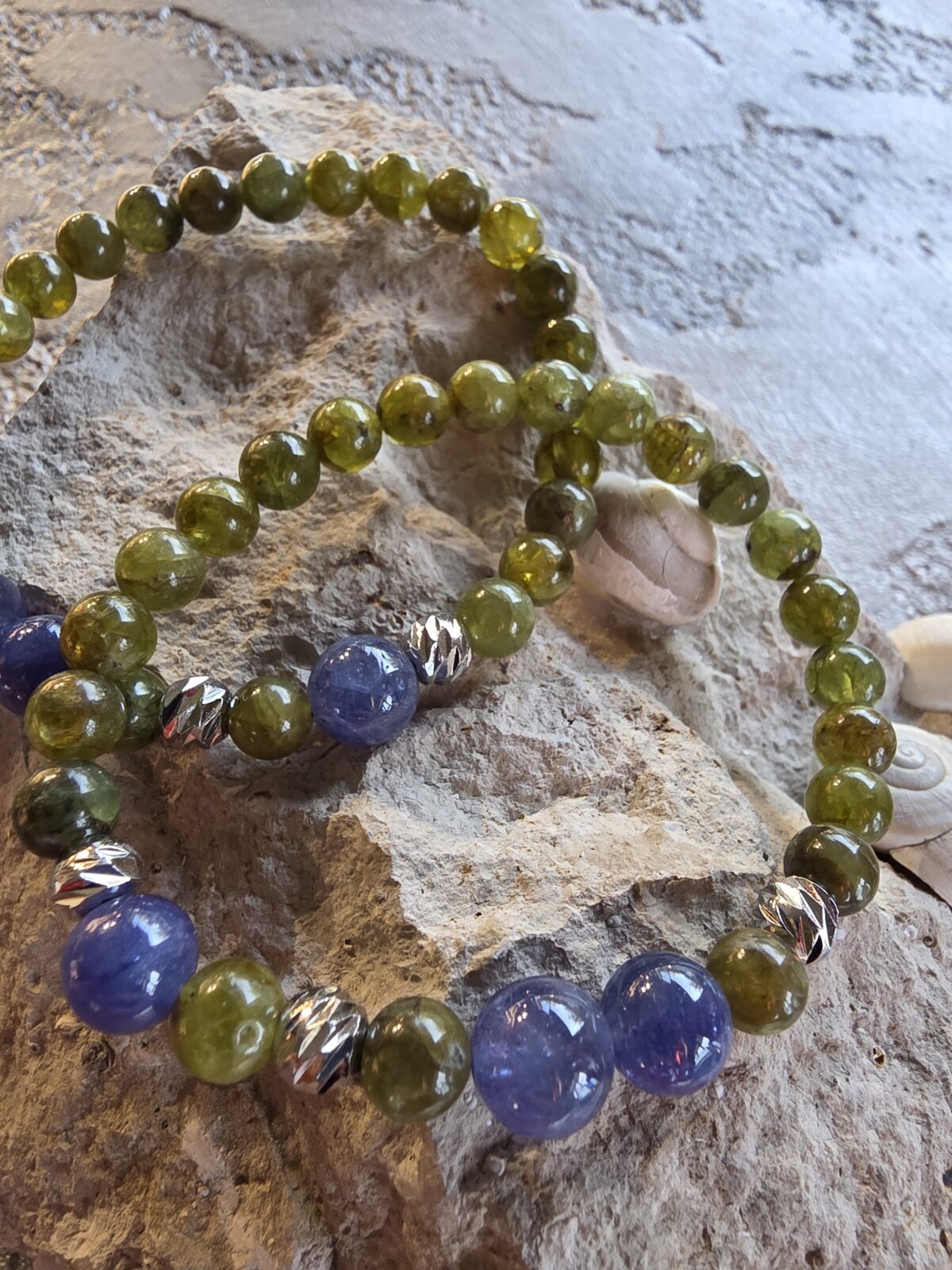 PERİDOT TANZANİT BİLEKLİK - Görsel 2