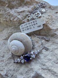 SAFİR PIRLANTA  KOLYE