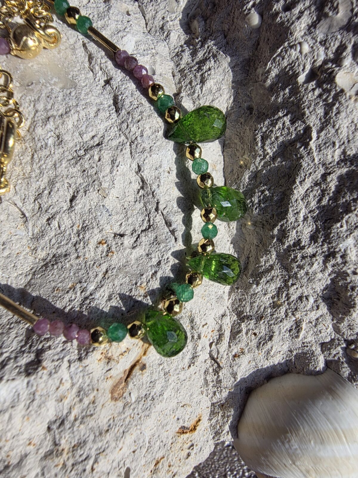 YAKUT DİOPSİT KOLYE - Görsel 2