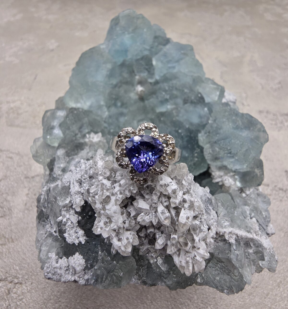 TANZANİT ELMAS YÜZÜK - Görsel 2