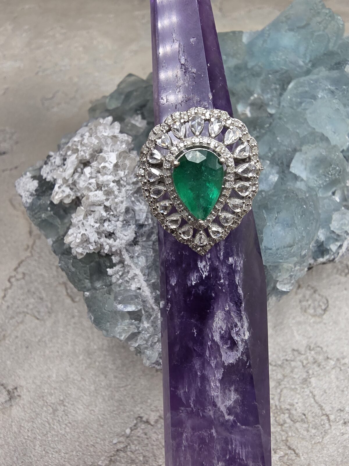 ZÜMRÜT ELMAS YÜZÜK - Görsel 2