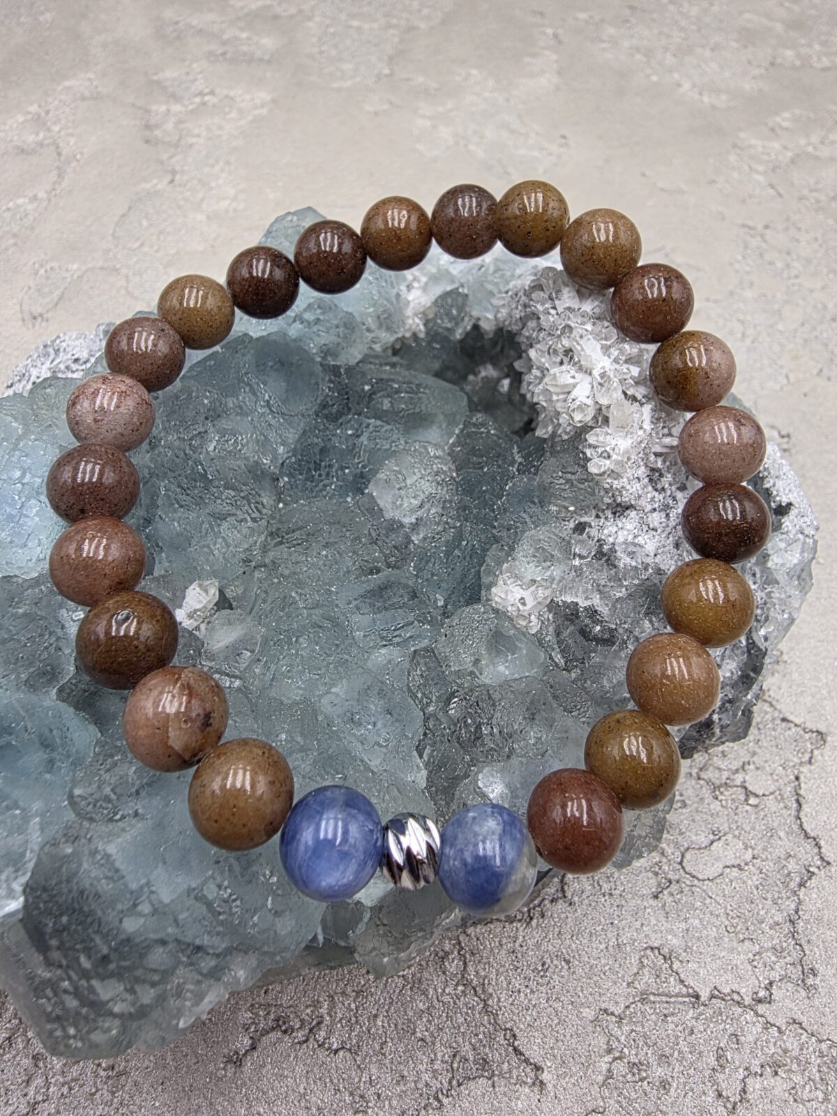 KIRMIZI AVENTURİN-KYANİT BİLEKLİK - Görsel 2