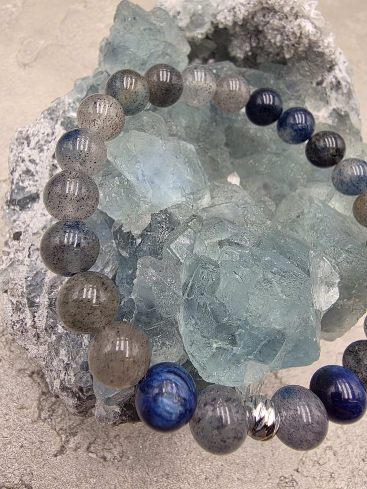 MAVİ AVENTURİN-KYANİT BİLEKLİK - Görsel 3