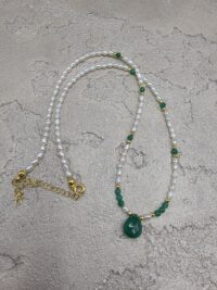 İNCİ AVENTURİN KOLYE - Görsel 5