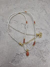 BAHREYN İNCİ TUNUS MERCAN KOLYE - Görsel 3