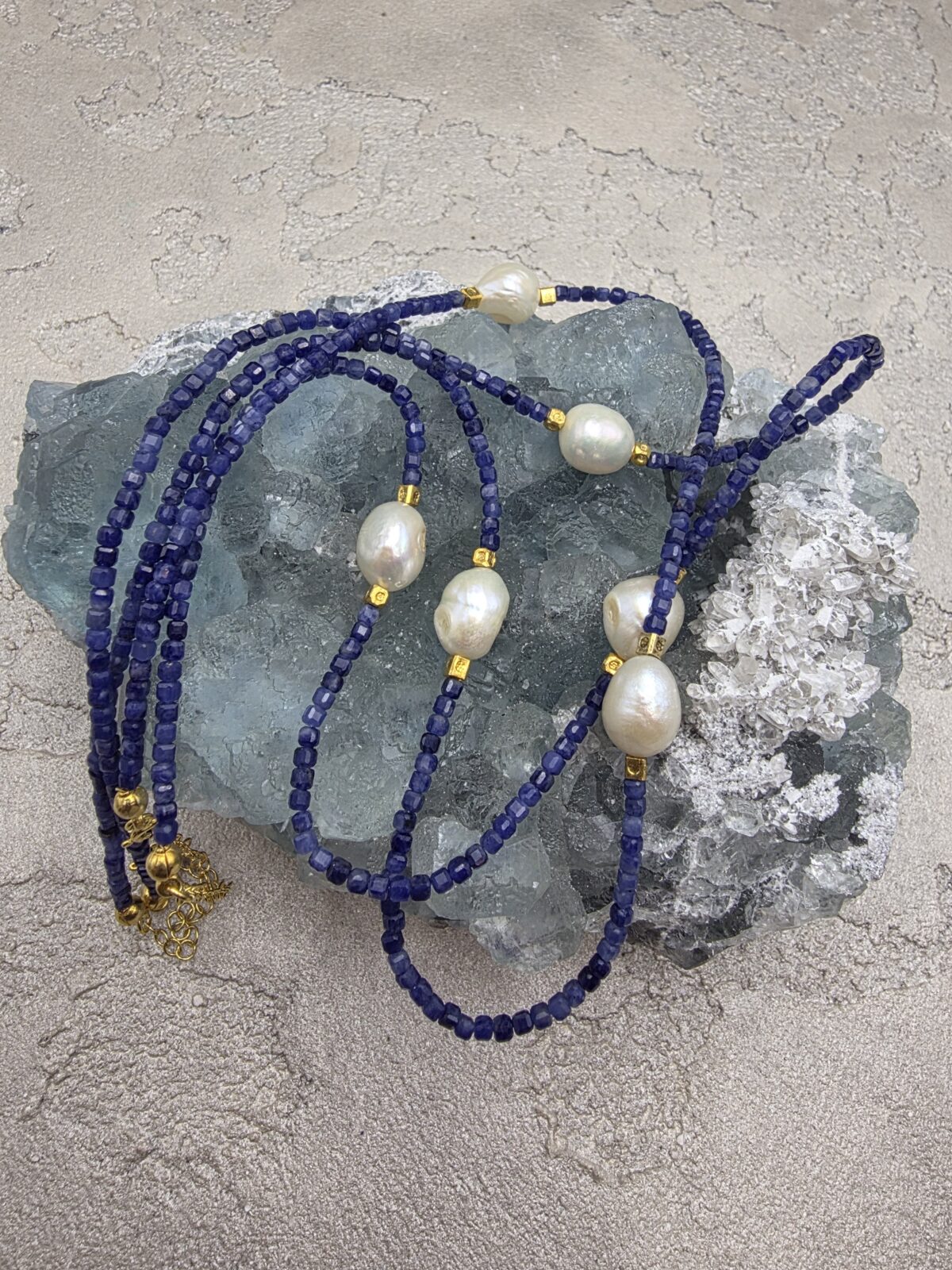 LAPİS İNCİ KOLYE - Görsel 1