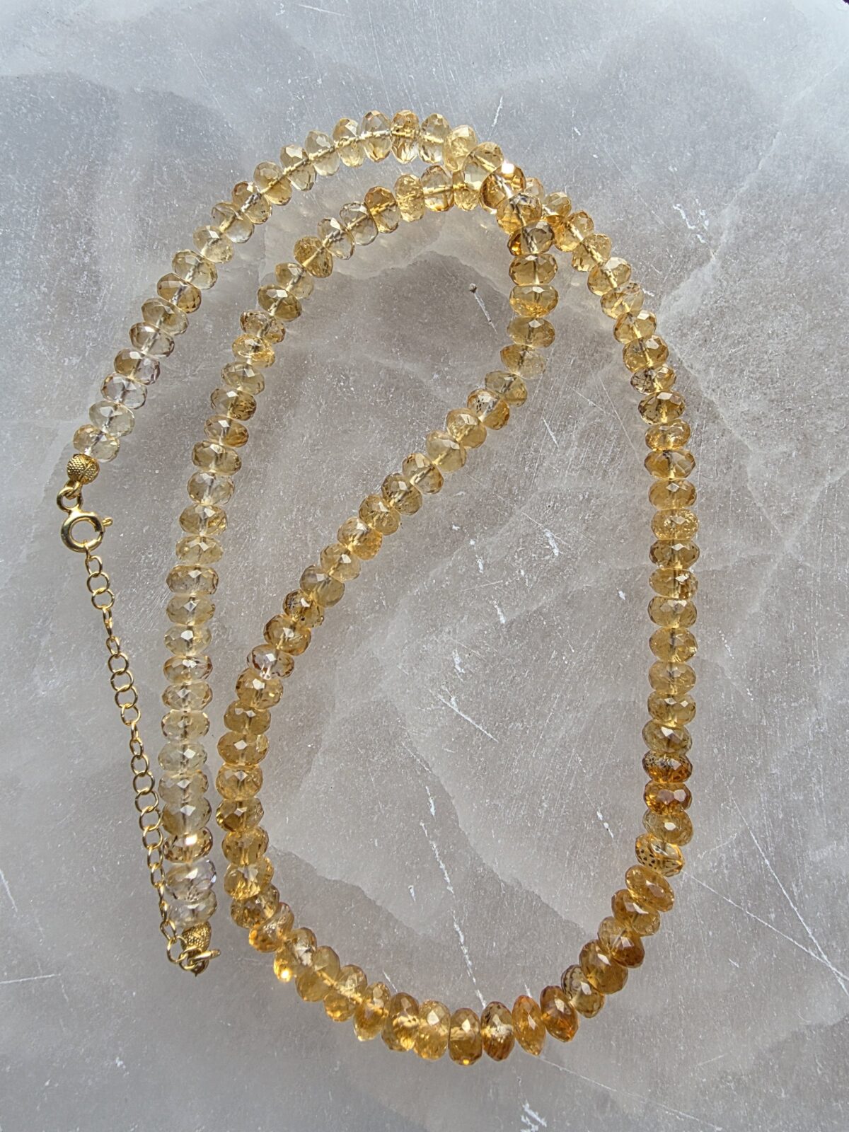 MÜCEVHER KESİM SİTRİN KOLYE - Görsel 3