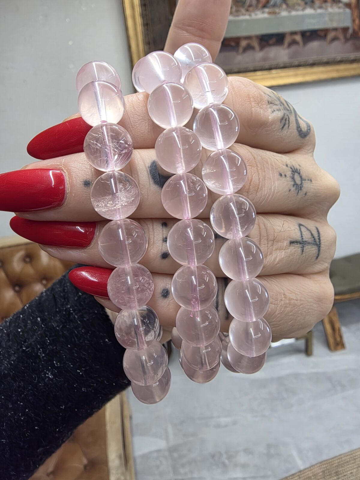 GEM MADAGASCAR PEMBE KUVARS BİLEKLİK - Görsel 4