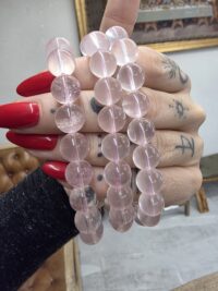 GEM MADAGASCAR PEMBE KUVARS BİLEKLİK - Görsel 4