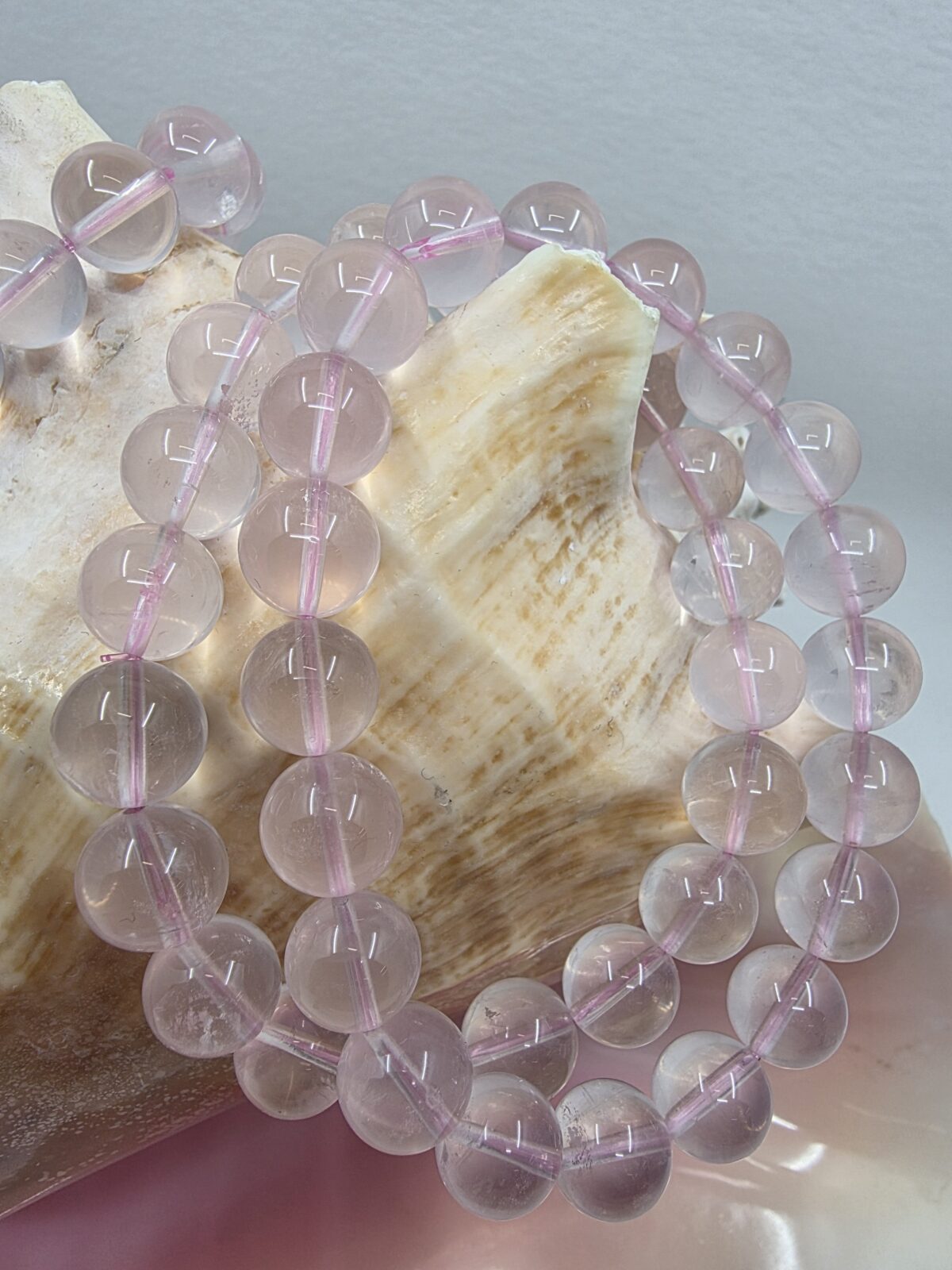 GEM MADAGASCAR PEMBE KUVARS BİLEKLİK - Görsel 3