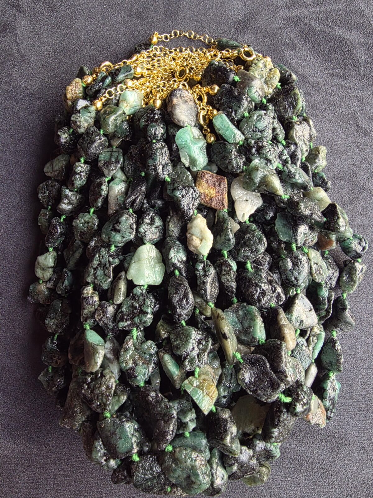 Ham Zümrüt Kolye - Görsel 3