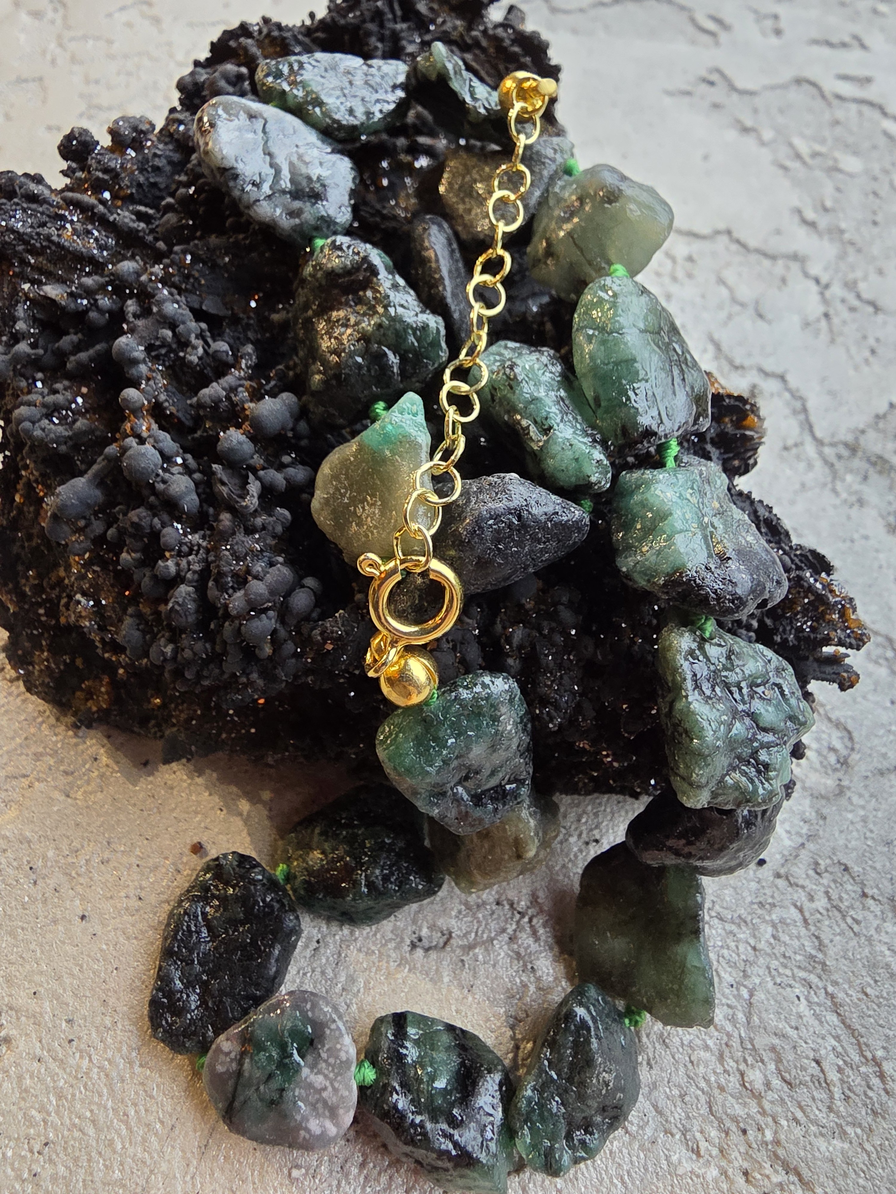 2025/12/60688.jpg Ham Zümrüt Kolye - Görsel 1