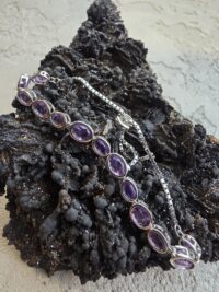 Ametist Gümüş Bileklik