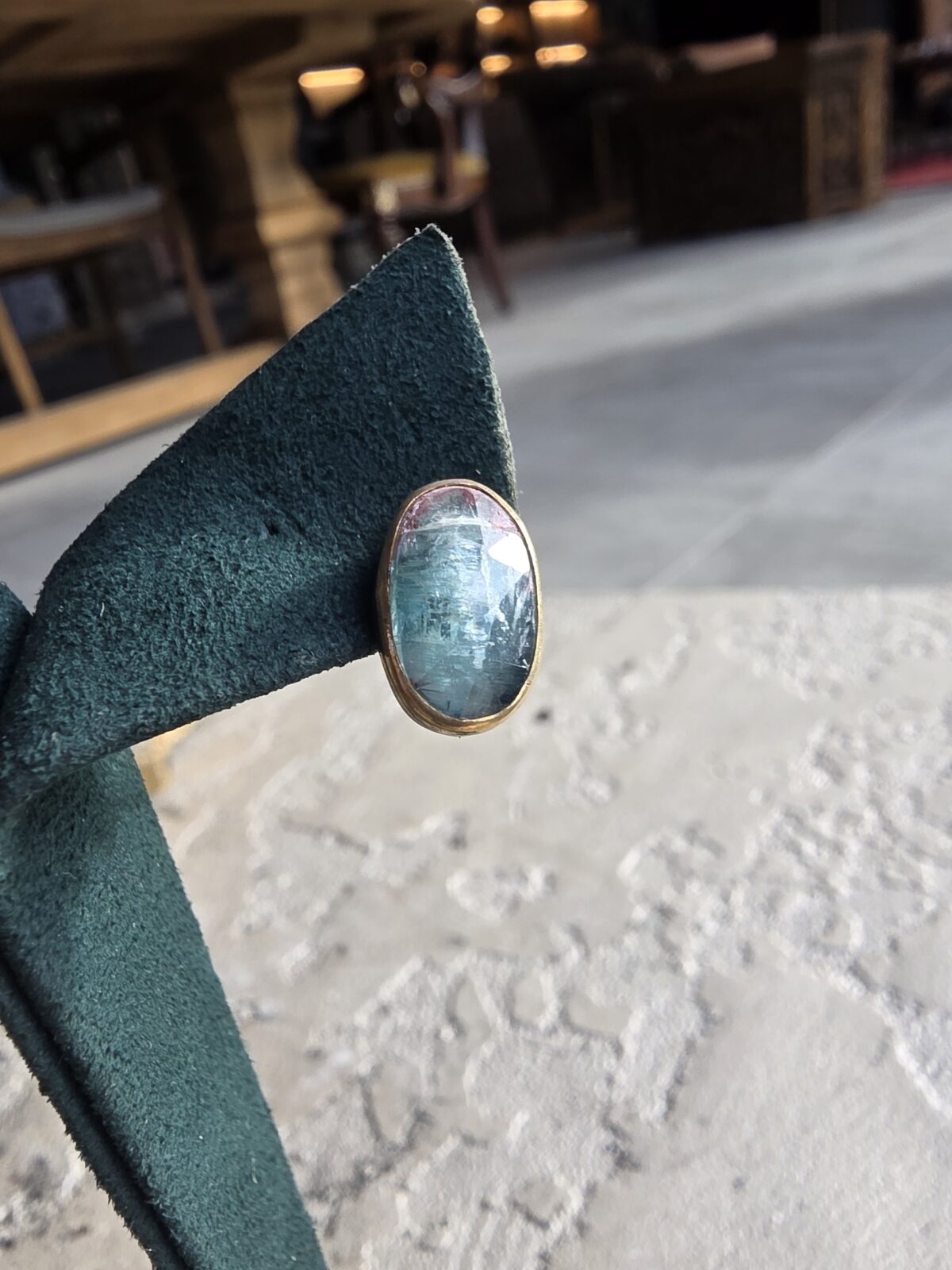 Yeşil Kyanit Küpe - Görsel 2