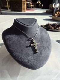 Renkli Turmalin Haç Kolye - Görsel 4