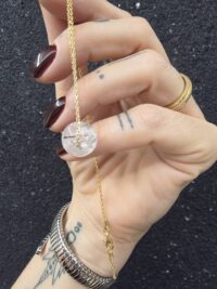 Herkimer Küre Kolye