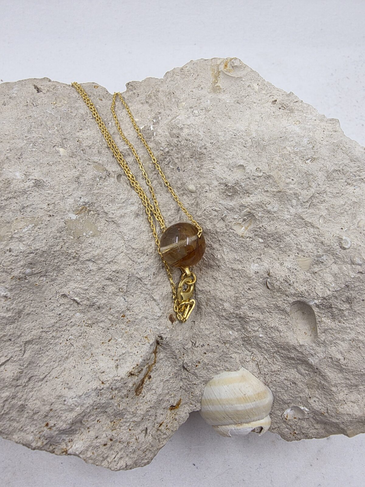 Gem Golden Healer Küre Kolye - Görsel 2