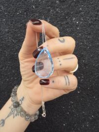 50 Karat Mavi Topaz Kolye - Görsel 2