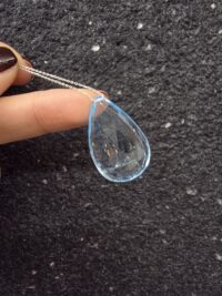 50 Karat Mavi Topaz Kolye - Görsel 4