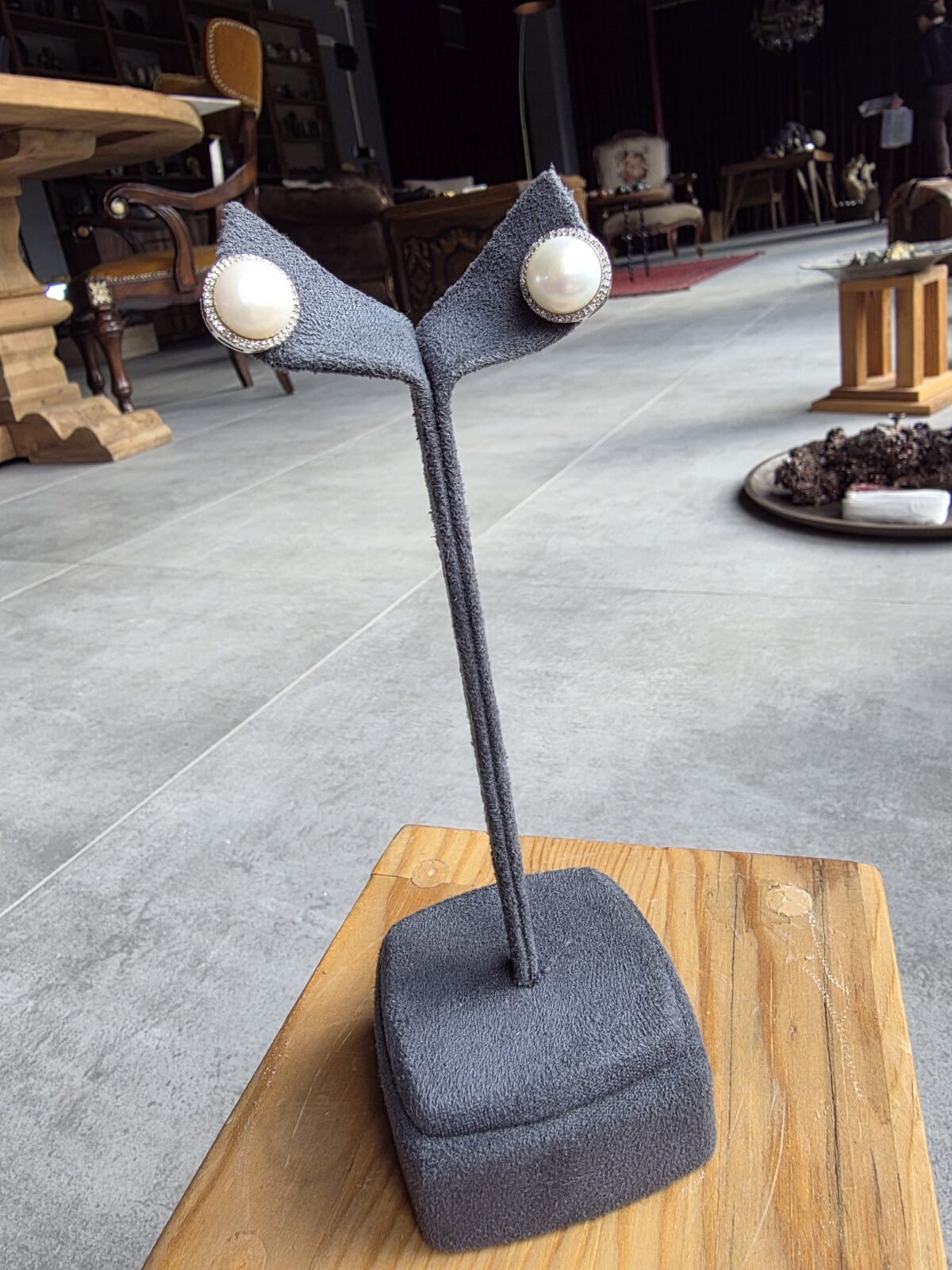 İnci Pırlanta Küpe - Görsel 2