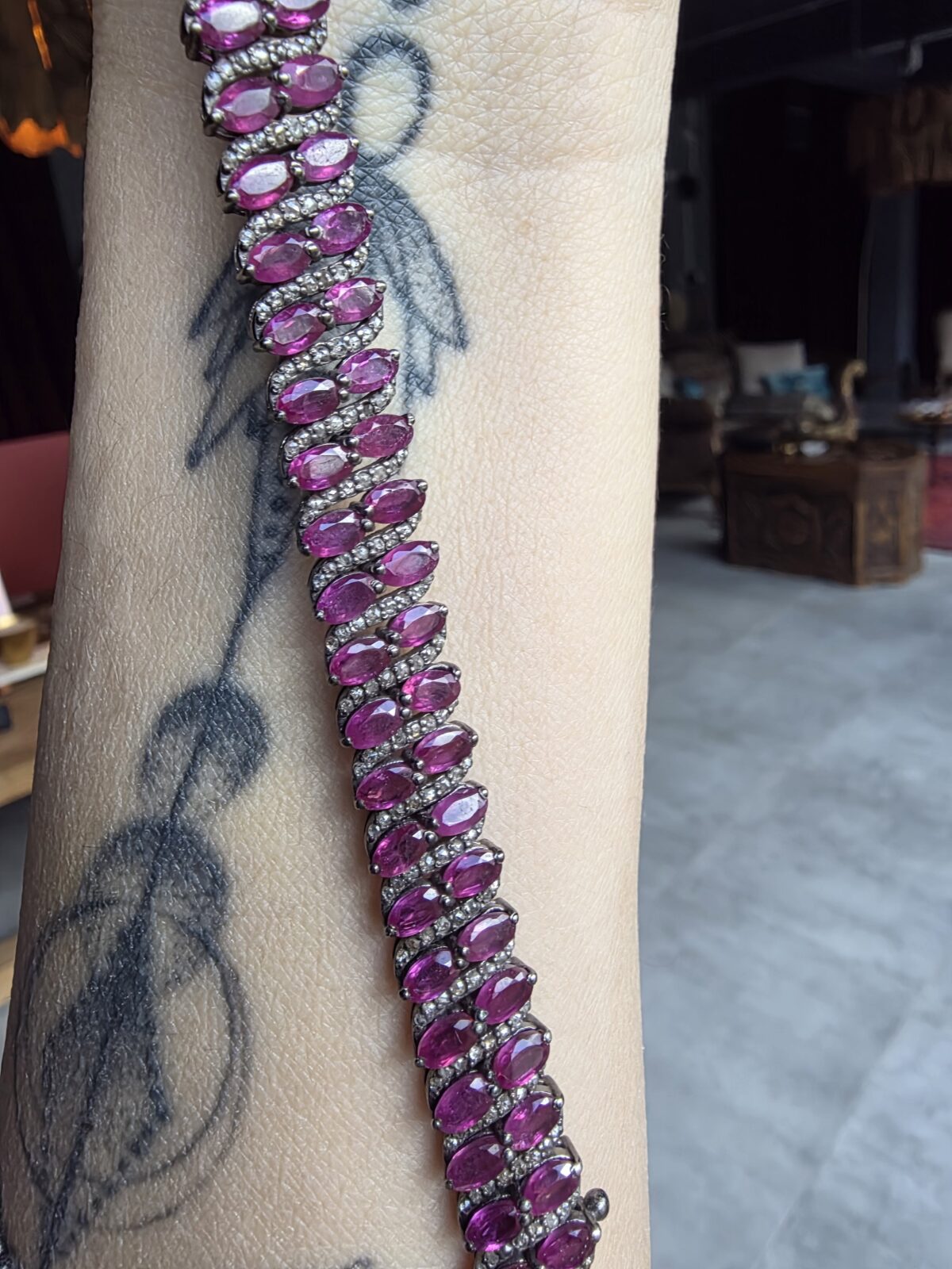 Yakut Elmas Bileklik - Görsel 2