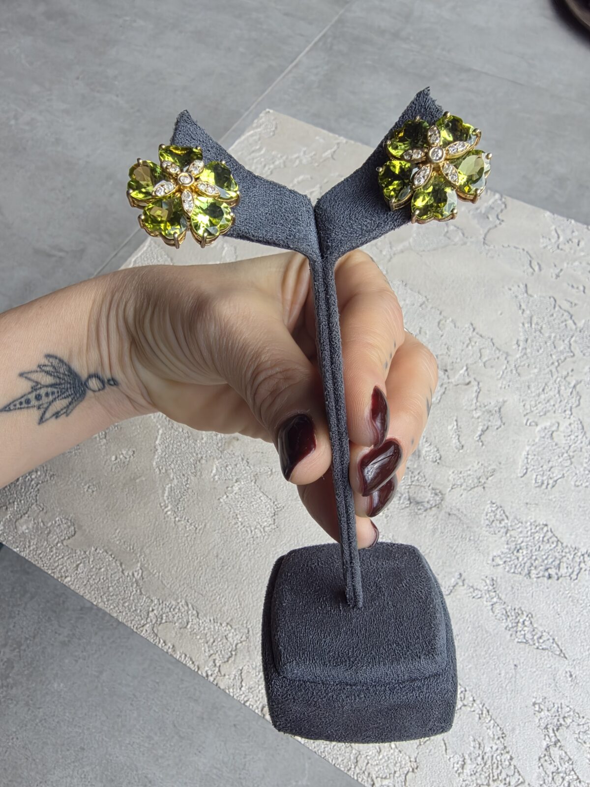 Zeberced Pırlanta Küpe - Görsel 4