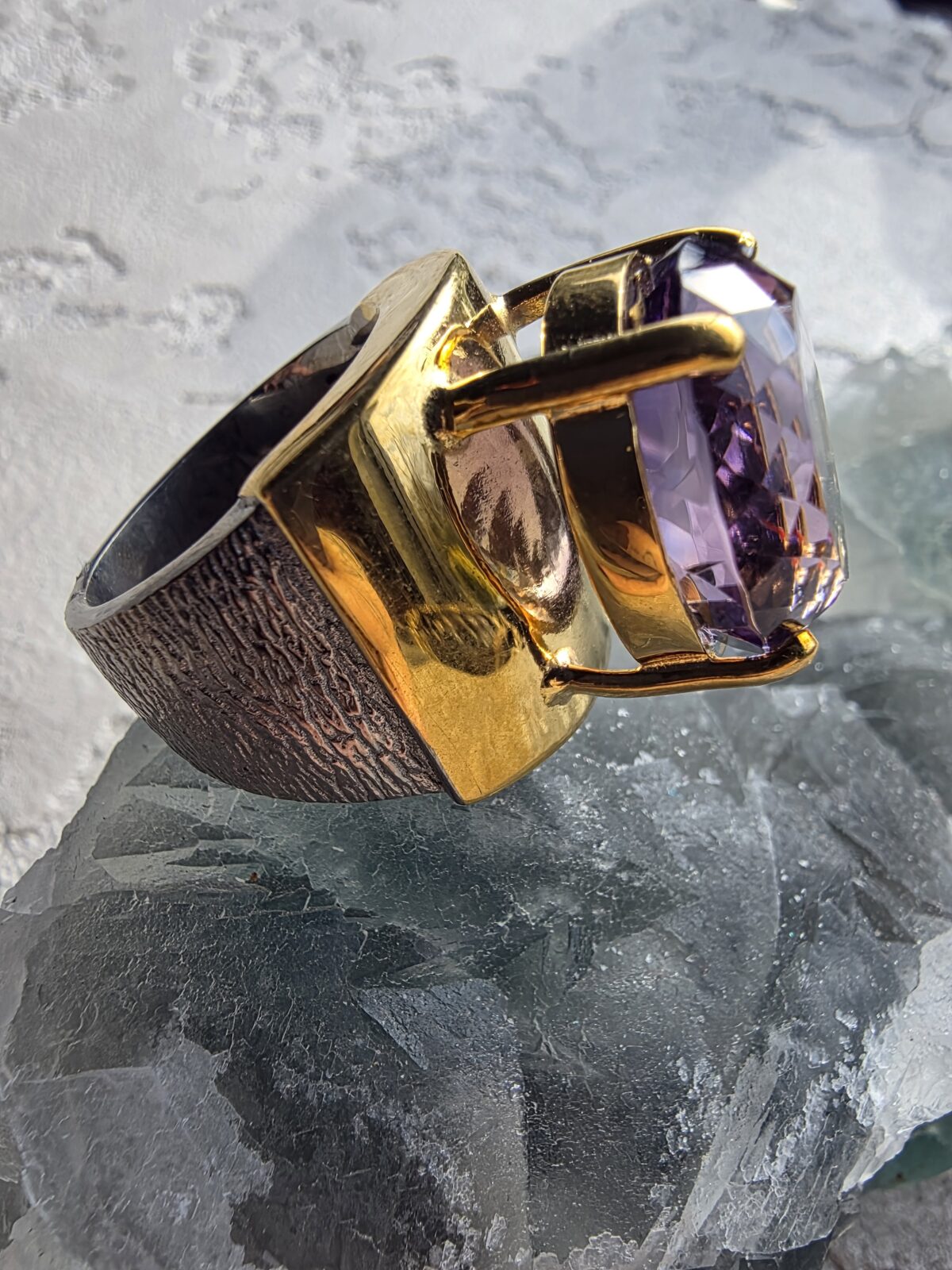 Ametist Tasarım Yüzük - Görsel 5