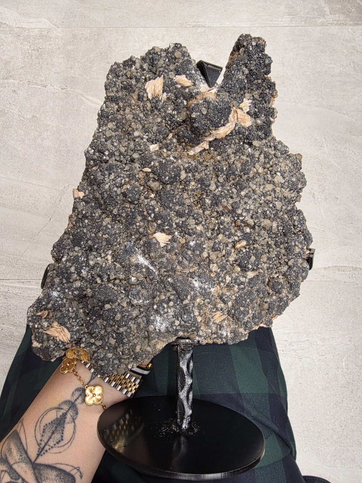 HAMİLE STANDLI CERUSSITE MİNERALİ GEM - Görsel 2