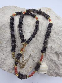 Dumanlı Kuvars Mercan Kolye - Görsel 4