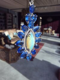 Opal Kyanit Küpe - Görsel 8